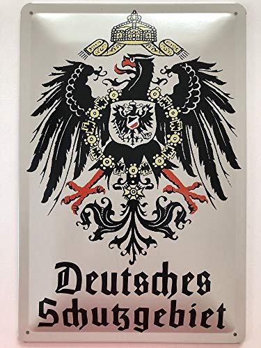 Blechschild 30 x 20 cm - Wappen - Deutsches Schutzgebiet - Deko7 von Deko 7