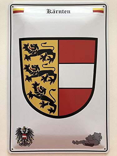 Deko 7 Blechschild 30 x 20 cm Wappen Österreich - Kärnten von Deko 7