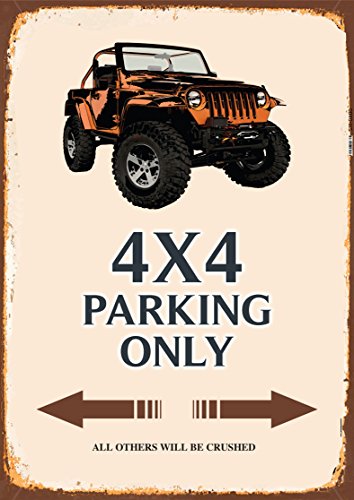Deko 7 Blechschild Jeep 4x4 30 x 20 cm von Deko 7