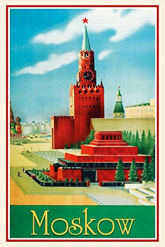 Deko 7 Blechschild Stadt Moskow - Moskau Russland 30 x 20 cm von Deko 7