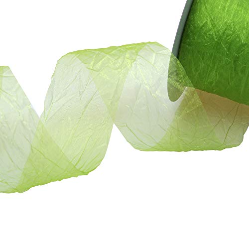 Deko AS GmbH Crashorganza grün - 50 mm breit - Rolle 20 Meter - 68050 60-R 50 von Deko AS GmbH