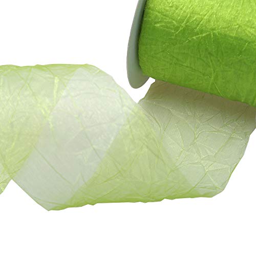 Deko AS GmbH Crashorganza grün - 80 mm breit - Rolle 20 Meter - 68080 60-R 80 von Deko AS GmbH