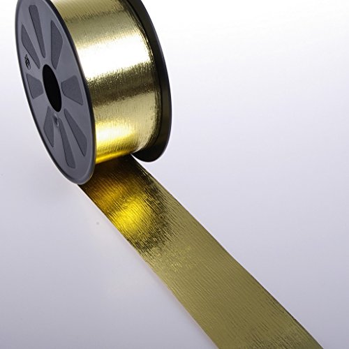 Deko AS GmbH Metallic-Band Gold - 50 mm Breite auf 68 m Rolle - 797050 02 von Deko AS GmbH
