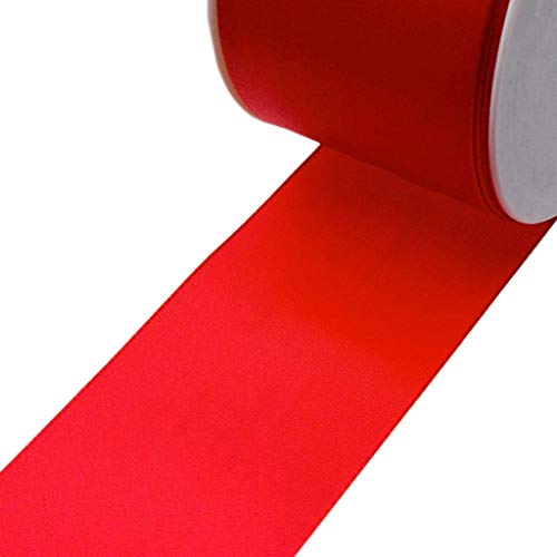 Deko AS GmbH Taftband ohne Draht - rot - 60 mm - Rolle 50 m - 8391 37-R 060 von Deko AS GmbH