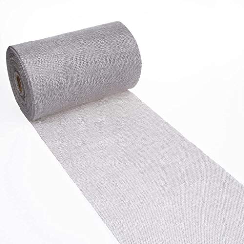 DEKO AS Shabby Chic Leinenoptik Tischläufer, Polyester geruchsneutral, Grau, 20 cm x 25 m DEKO AS Shabby Chic Leinenoptik Tischläufer, Polyester geruchsneutral, Grau, 20 cm x 25 m von Deko AS GmbH