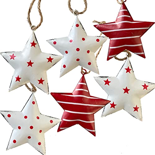 Dekosterne Weihnachten - rot weiß - 3-fach sortiert 1 VE = 6 Stück - 51179-225 Dekosterne Weihnachten - rot weiß - 3-fach sortiert 1 VE = 6 Stück - 51179-225 von Deko AS GmbH