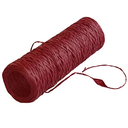 Funny-Paper-Twine - Papierschnur - gefärbt - Dekoband - Bastelband - Geschenkband - Rot - 3 mm Breite - 270 m Länge ca. 300 g - 22227-3-270-30 von Deko AS GmbH