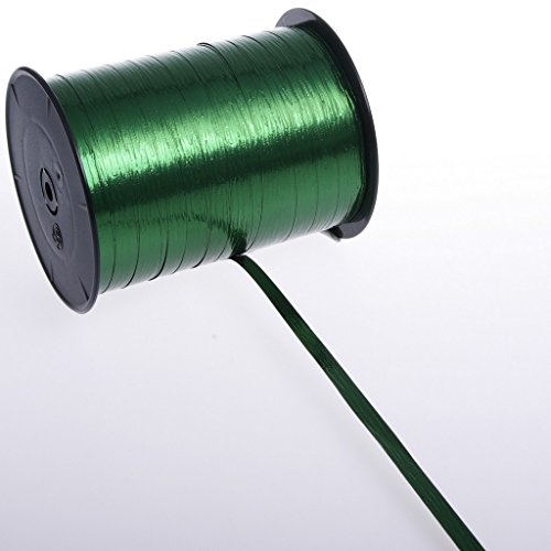 Deko AS GmbH Metallic-Band dunkelgrün, 7 mm Breite-250 M Länge, 10 von Deko AS GmbH