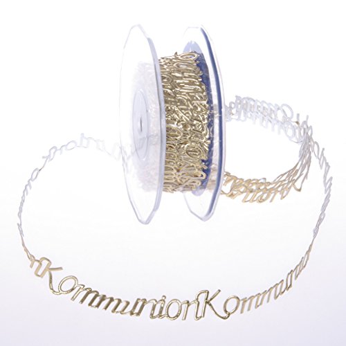 SeKleBo - Selbstklebende Bordüre Kommunion - 89112-15-10 (Gold) von Deko AS GmbH