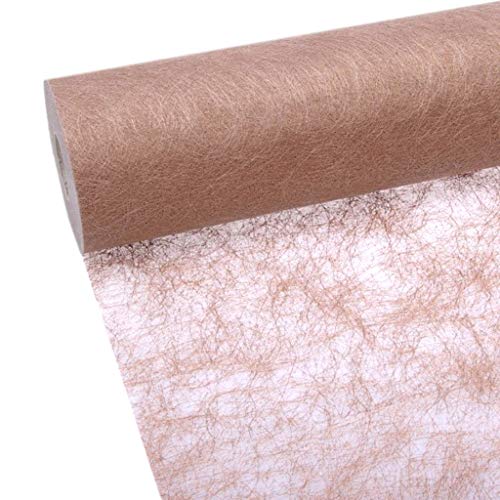 Sizoflor table runner, 25 metre roll, 100 decorative hearts, Polyester, copper, 20cm Breite von Deko AS GmbH