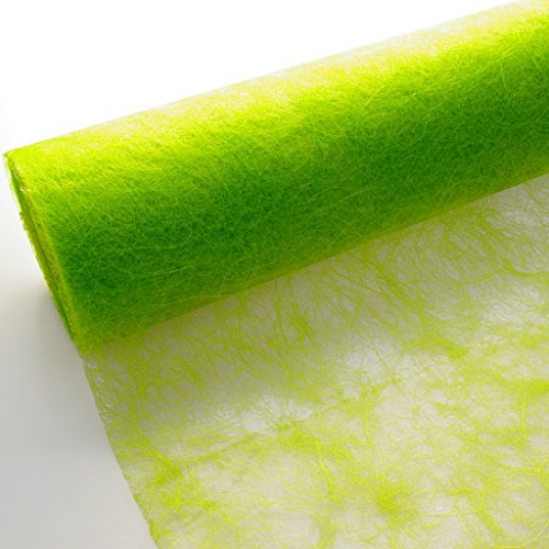 Sizoflor Tischband - 25 Meter Rolle + 300 Mini-Dekodiamanten Gratis (30cm Breite, Maigrün) von Deko AS GmbH