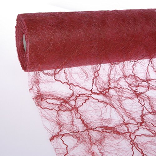 Sizotwist Tischband - Tischläufer - Karminrot - 20 cm Breite - 25 Meter Rolle - 81-200-25-013 Sizotwist Tischband - Tischläufer - Karminrot - 20 cm Breite - 25 Meter Rolle - 81-200-25-013 von Deko AS GmbH