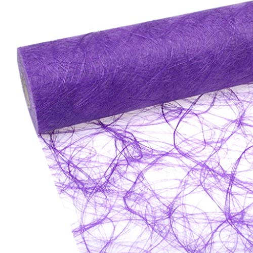 Sizoweb Tischband - 25 Meter Rolle + 100 Deko Herzen Gratis (20cm Breite, in Flieder) von Deko AS GmbH