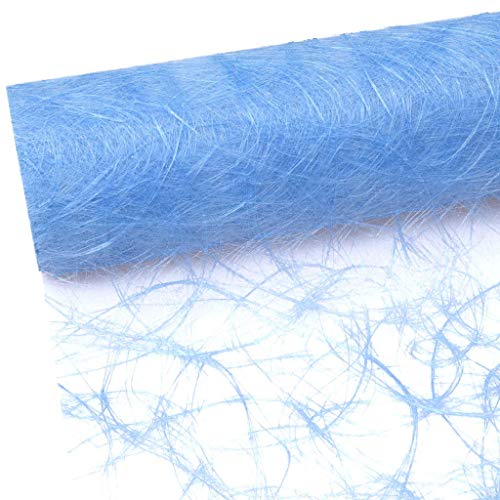 Sizoweb Tischläufer Tischband 25 Meter Rolle zur Dekoration für Verschiedene Anlässe wie Ostern, Weihnachten, Hochzeit oder Taufe (Farbe: Hellblau, Maße: 20 cm x 25 m, besonders robust, abwaschbar) von Deko AS GmbH