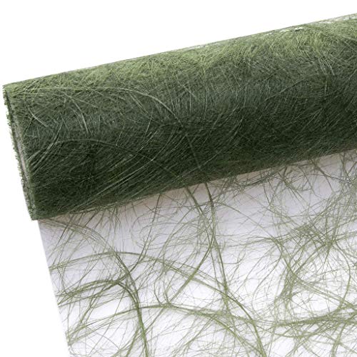 Sizoweb Tischband olive - moosgrün - 30 cm Rolle 25 Meter 64 029-R von Deko AS GmbH