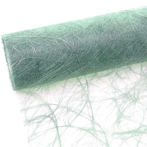 Deko AS GmbH Sizoweb Tischläufer in 20 oder 30cm Breite und 25m Länge - sagegrün/eukalyptus/salbeigrün (20cm Breite), 64 047-R 300 von Deko AS GmbH