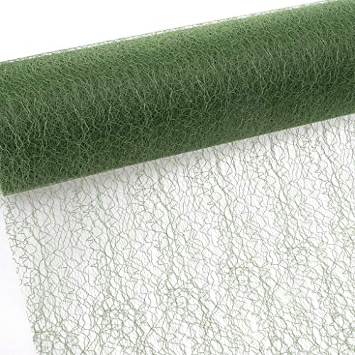 Deko AS GmbH - Spiderweb - Tischläufer - 30 cm Breite - 5 m Länge - Olivgrün - 67 029-5M 300 von Deko AS GmbH