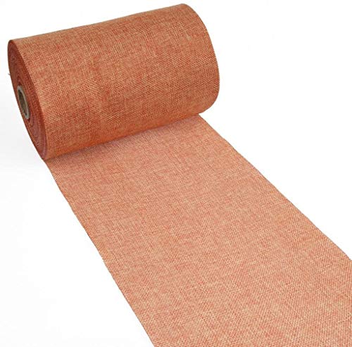 DEKO AS Shabby Chic Leinenoptik Tischläufer, Polyester geruchsneutral, Orange, 20 cm x 5 m, 5 DEKO AS Shabby Chic Leinenoptik Tischläufer, Polyester geruchsneutral, Orange, 20 cm x 5 m, 5 von Deko AS GmbH