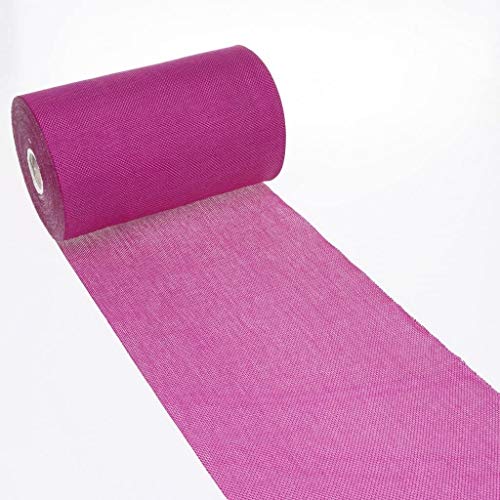 DEKO AS Shabby Chic Leinenoptik Tischläufer, Polyester geruchsneutral, Pink, 20 cm x 5 m, 5 DEKO AS Shabby Chic Leinenoptik Tischläufer, Polyester geruchsneutral, Pink, 20 cm x 5 m, 5 von Deko AS GmbH