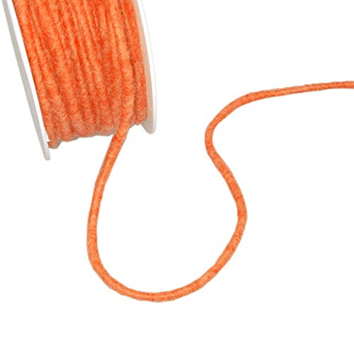 Wollkordel mit Sisalkern - Dekokordel - Bastelkordel - Geschenkkordel - Orange - ca. 5 mm Breite - 25 m Länge - 1106-5-25-850 Wollkordel mit Sisalkern - Dekokordel - Bastelkordel - Geschenkkordel - Orange - ca. 5 mm Breite - 25 m Länge - 1106-5-25-850 von Deko AS GmbH