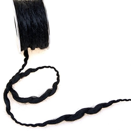 Wollkordel - schwarz - 2-10 mm - 15 m - 97711 99 Wollkordel - schwarz - 2-10 mm - 15 m - 97711 99 von Deko und Band