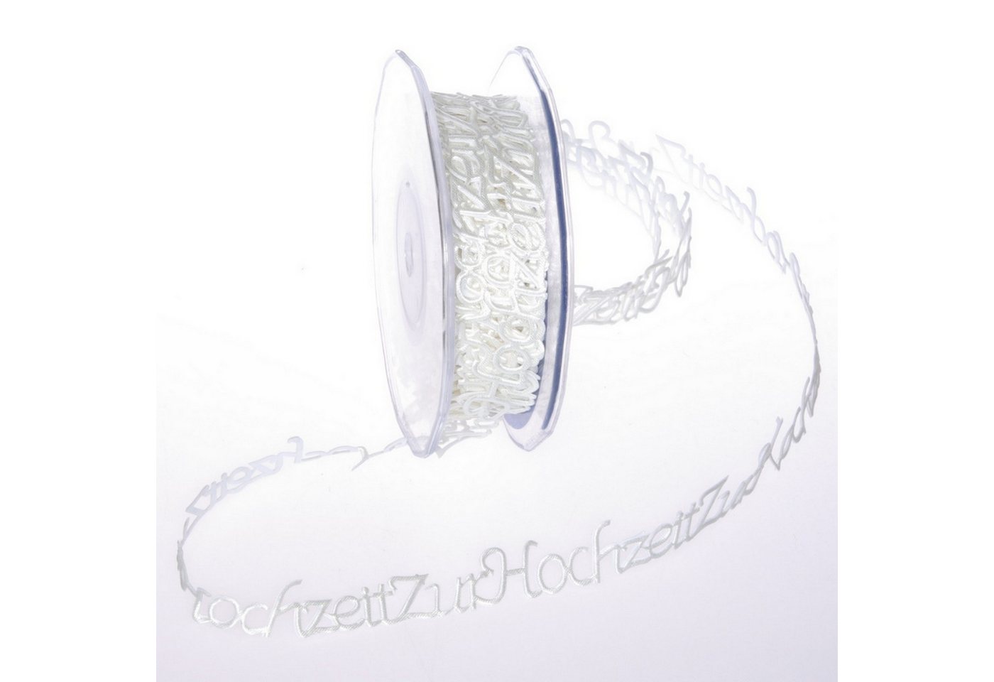 Deko AS Bastelband SeKleBo® - Selbstklebende Bordüre ´ZurHochzeit´ Creme - 15mm - 10m - von Deko AS