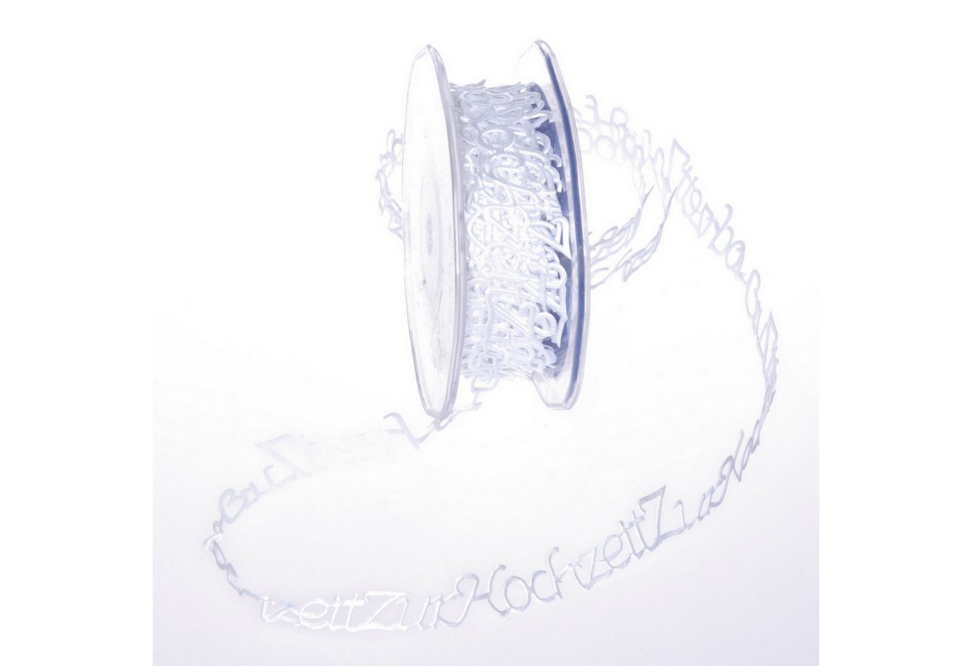 Deko AS Bastelband SeKleBo® - Selbstklebende Bordüre ´ZurHochzeit´ Weiß - 15mm - 10m - 8 von Deko AS