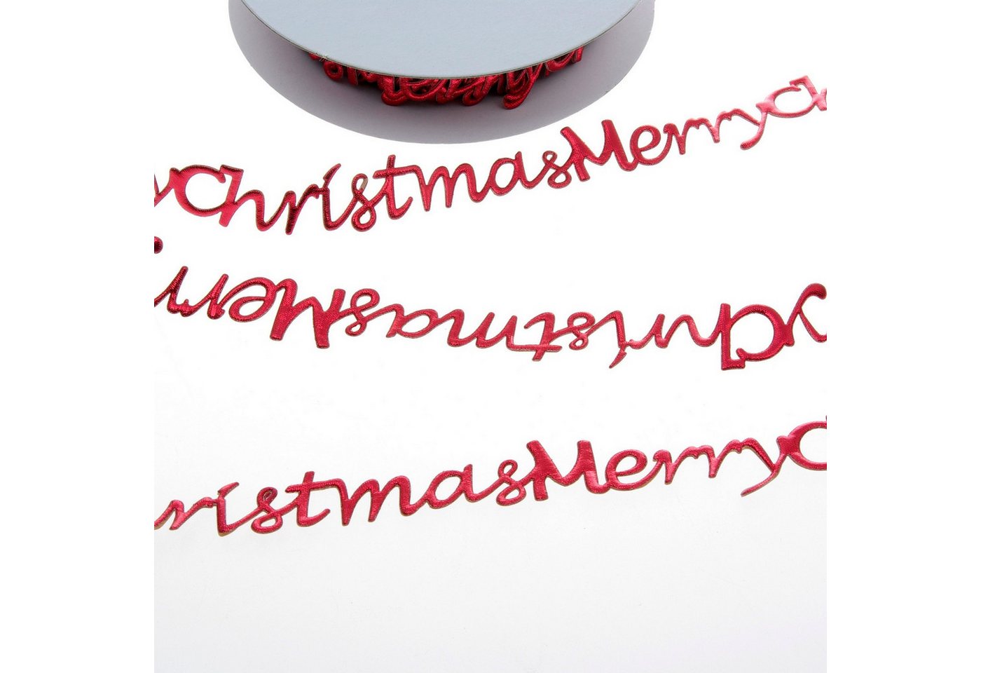 Deko AS Bastelband Selbstklebende Bordüre 'Merry Christmas' - Dunkelrot - 25 mm - 9 m Deko AS Bastelband Selbstklebende Bordüre 'Merry Christmas' - Dunkelrot - 25 mm - 9 m von Deko AS