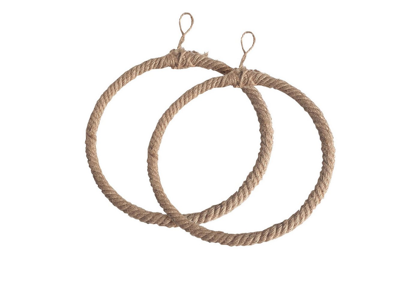 Deko AS Bastelnaturmaterial Jute Dekoring 2er Set zum Aufhängen 30 cm Kordeloptik rustikal… von Deko AS