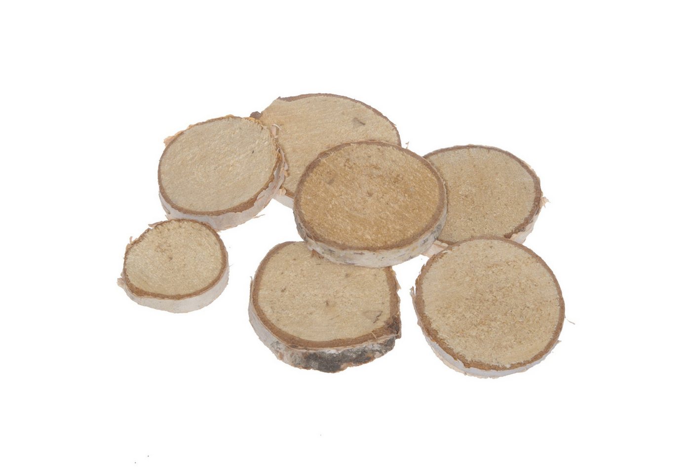 Deko AS Bastelnaturmaterial Mini-Birkenholzscheiben - Rund - ca. 2,5 - 4 cm Ø - 5 mm - 1 VE = 3… von Deko AS