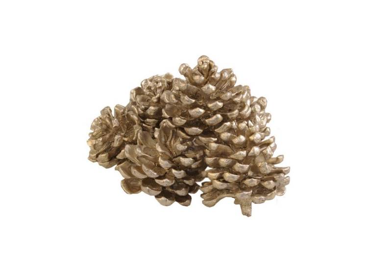 Deko AS Bastelnaturmaterial Pinienzapfen - Mattgold - ca. 8 cm Höhe - 1 VE = 8 Stück- 30027, (8-tlg), robust von Deko AS