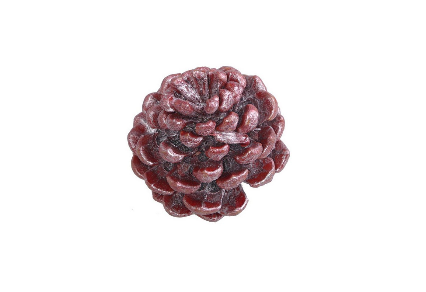 Deko AS Bastelnaturmaterial Pinienzapfen - Weihnachtsdeko - Rot/Silber Metallic - ca. 8cm - 300…, (8-tlg), Metallic-Look von Deko AS
