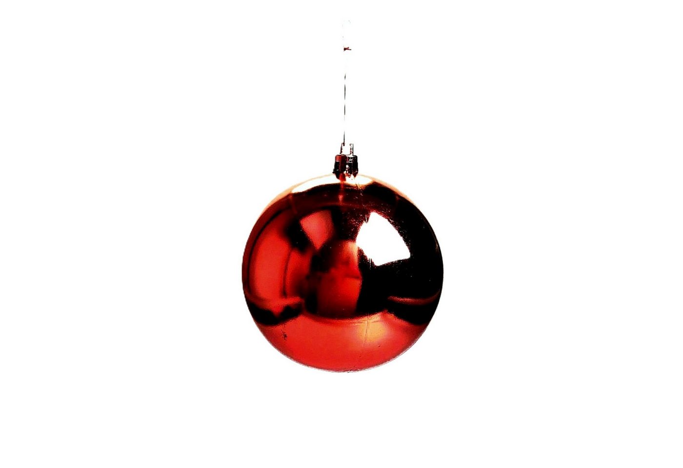 Deko AS Christbaumschmuck 29506 Dekokugel 100mm 6 Stück Rot, für drinnen & draußen von Deko AS