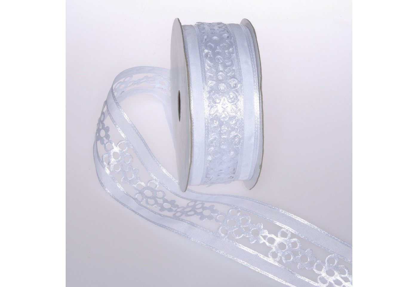 Deko AS Dekoband Dekoband- Open Flowers in Organza - 40 mm - 20m - col. 01 weiss - … Deko AS Dekoband Dekoband- Open Flowers in Organza - 40 mm - 20m - col. 01 weiss - … von Deko AS