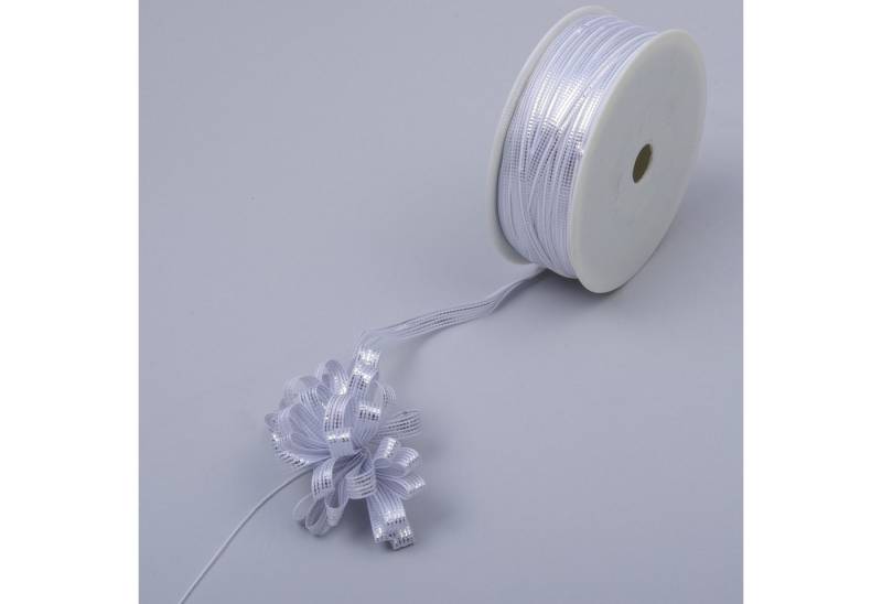 Deko AS Dekoband Dekoband - Ziehschleifen - Silber - 7 mm breit - Rolle mit 50 m - 3… von Deko AS
