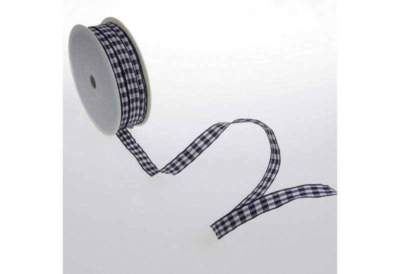Deko AS Dekoband Karoband mit Drahtkante - dunkelblau - 12 mm auf 50 m Rolle - 64098… von Deko AS