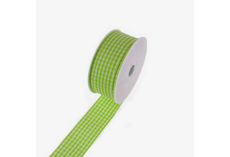 Deko AS Dekoband Landhauskaroband - hellgrün - 40 mm auf 25 m Rolle - 7404 27-R 040… von Deko AS