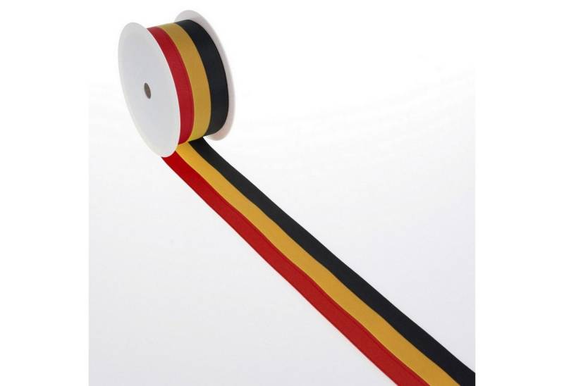Deko AS Dekoband Nationalband "Belgien" - schwarz, gelb, rot - 25 mm x 25 m - 2436 25 Deko AS Dekoband Nationalband "Belgien" - schwarz, gelb, rot - 25 mm x 25 m - 2436 25 von Deko AS