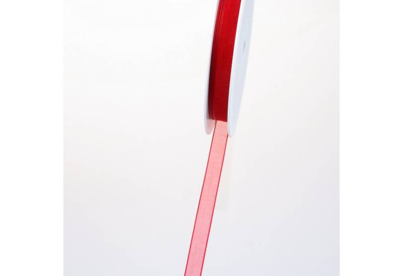 Deko AS Dekoband Organzaband mit Webkante - 10mm 50m col. 65 rot - 53736-10-50-65… von Deko AS