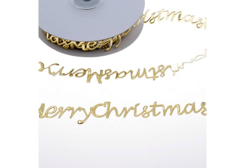 Deko AS Dekoband SekleBo® - Selbstklebende Bordüre 56 mal 'Merry Christmas' je 16cm la von Deko AS