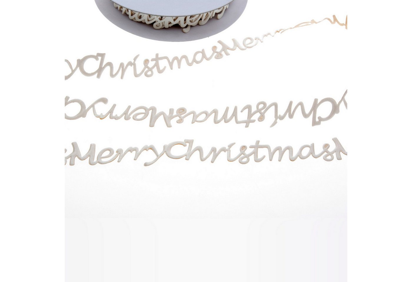 Deko AS Dekoband Selbstklebende Bordüre 'Merry Christmas' - Creme - 25 mm - 9 m - Deko AS Dekoband Selbstklebende Bordüre 'Merry Christmas' - Creme - 25 mm - 9 m - von Deko AS