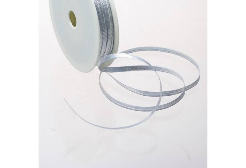 Deko AS Dekoband Silberband - 4 mm Breite auf 50 m Rolle - 50018 4 10… von Deko AS