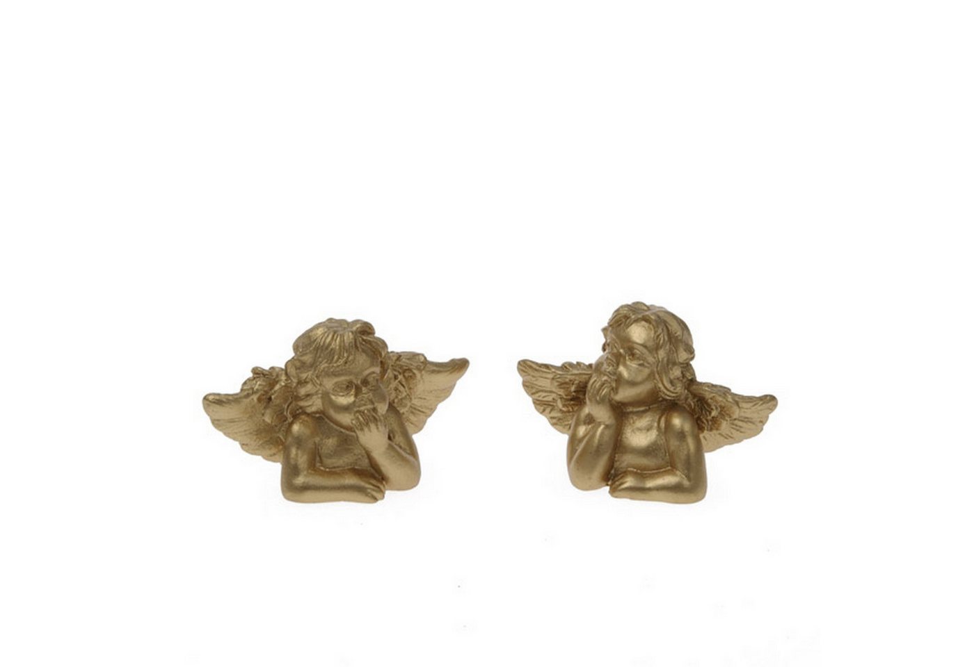 Deko AS Dekoobjekt Engelputten - aus Keramik - gold - ca. 6 x 4 cm - 2 Formen -1 VE = 6 Deko AS Dekoobjekt Engelputten - aus Keramik - gold - ca. 6 x 4 cm - 2 Formen -1 VE = 6 von Deko AS