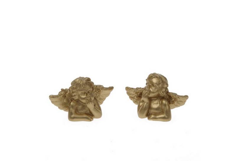 Deko AS Dekoobjekt Engelputten - aus Keramik - gold - ca. 6 x 4 cm - 2 Formen -1 VE = 6 Deko AS Dekoobjekt Engelputten - aus Keramik - gold - ca. 6 x 4 cm - 2 Formen -1 VE = 6 von Deko AS
