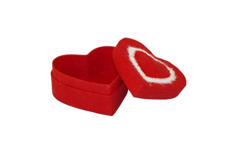 Deko AS Geschenkbox Geschenkbox "Herz" - 1 Set mit 3 Stück - L 96109… (3 St), Herzform von Deko AS