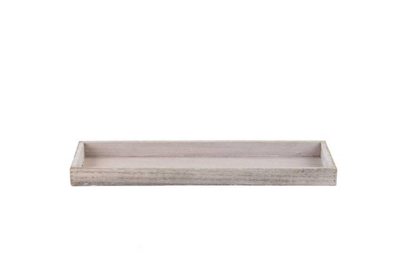 Deko AS Tischkerzenhalter Holztablett - 42x14x4cm - hellbraun - 6 Stück… von Deko AS