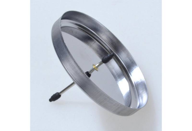 Deko AS Kerzenhalter Kerzenhalter mit Rand 8cm/4Stück silber… von Deko AS