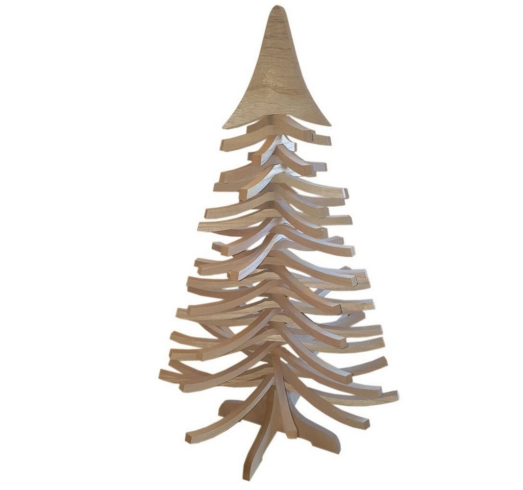 Deko AS Künstlicher Weihnachtsbaum Tannenbaum-Weihnachtsbaum natur - Klapptanne" - 85x50 cm - 20085, Holzbaum (furnier), langlebig platzsparend" von Deko AS