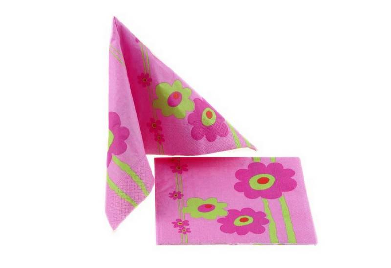 Deko AS Papierserviette Servietten "Chinablume" - 33 x 33 cm - pink - 63013 880 von Deko AS