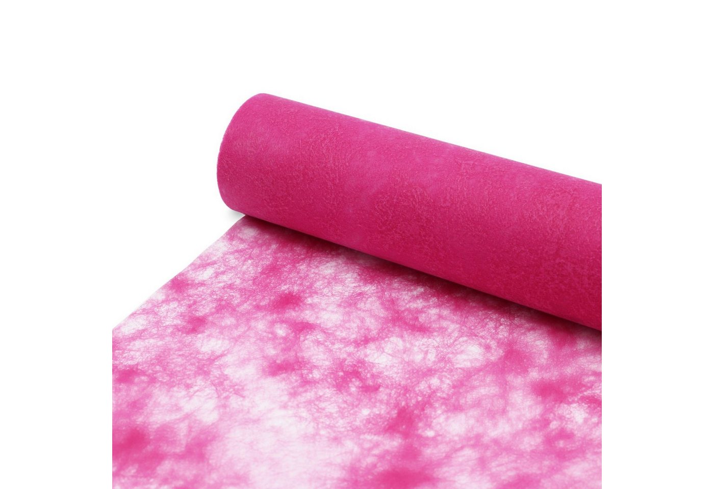 Deko AS Tischläufer Sizocloud® Tischläufer fuchsia-pink 30cm Rolle 25 Meter + ca.100 Deko (1-tlg, 1 Rolle Tischläufer), Strapazierfähig von Deko AS